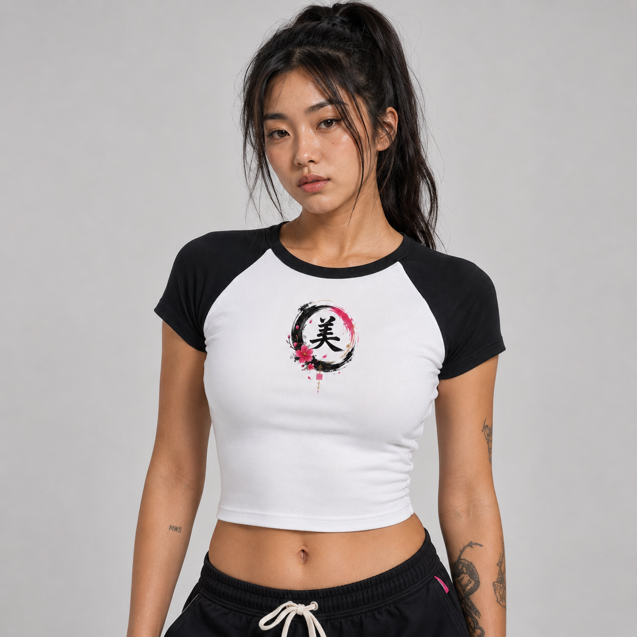 MWS Aiko Raglan Baby Tee